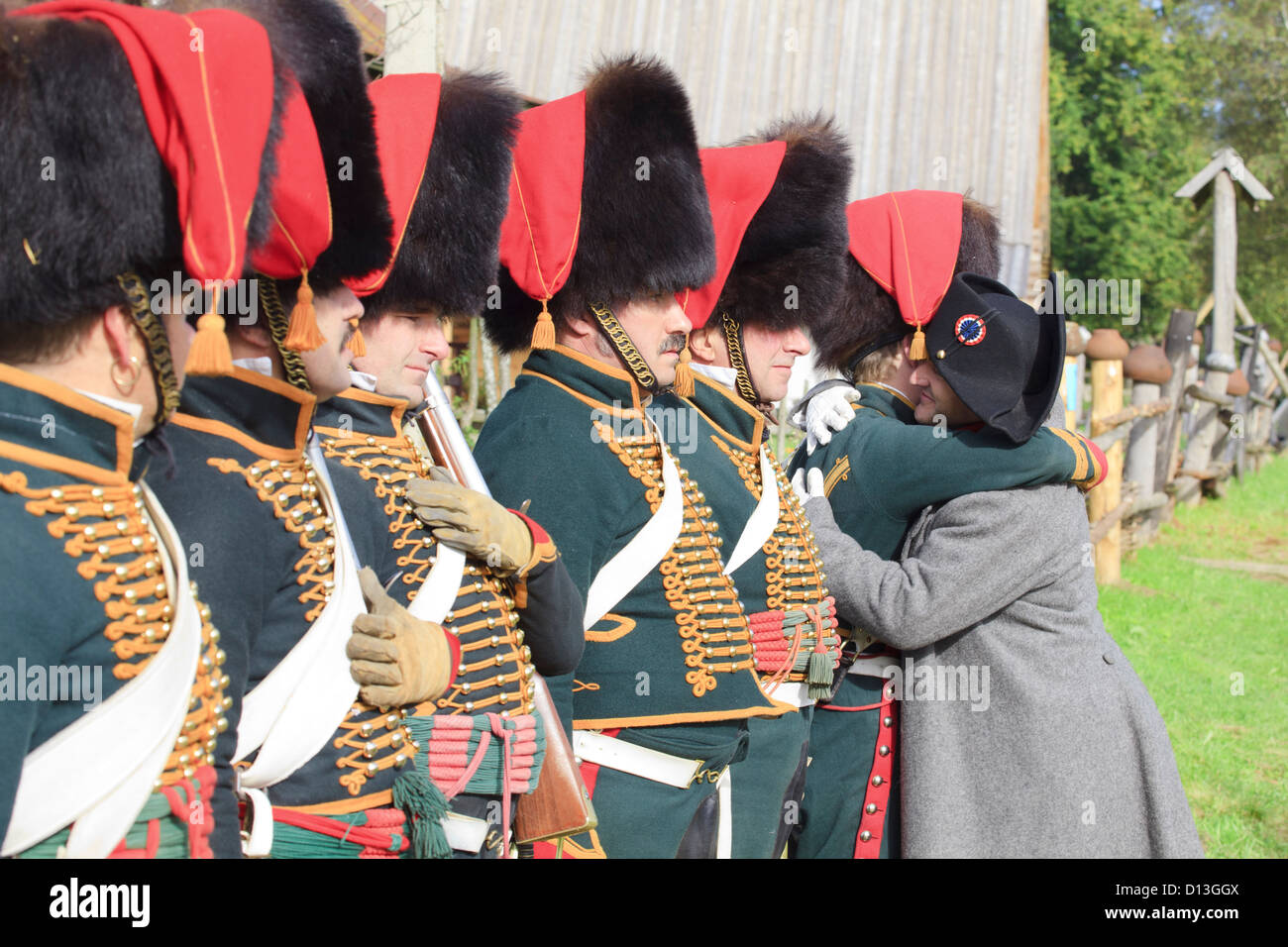 Napoléon Bonaparte saluant les chasseurs à cheval de la garde impériale