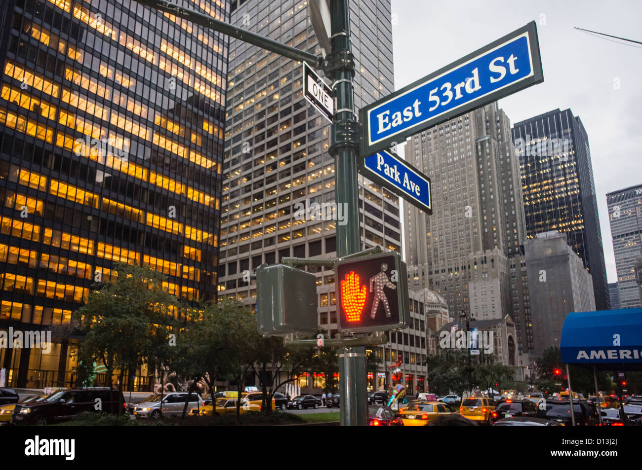 Park Avenue East 53rd Street , NEW YORK Banque D'Images