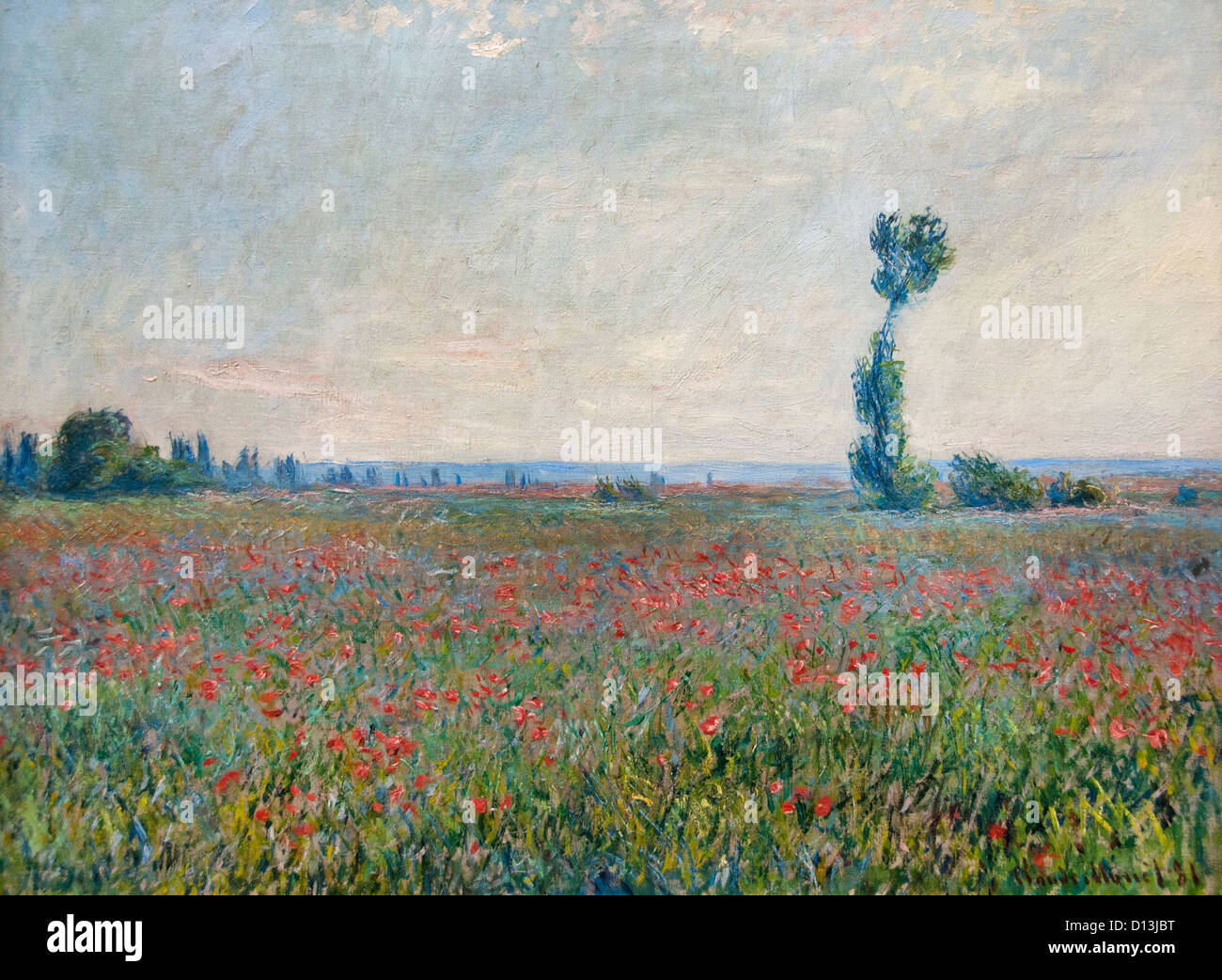 Champ de coquelicots de Claude Monet Claude Monet 1881 - 1840 1926 Français France Banque D'Images