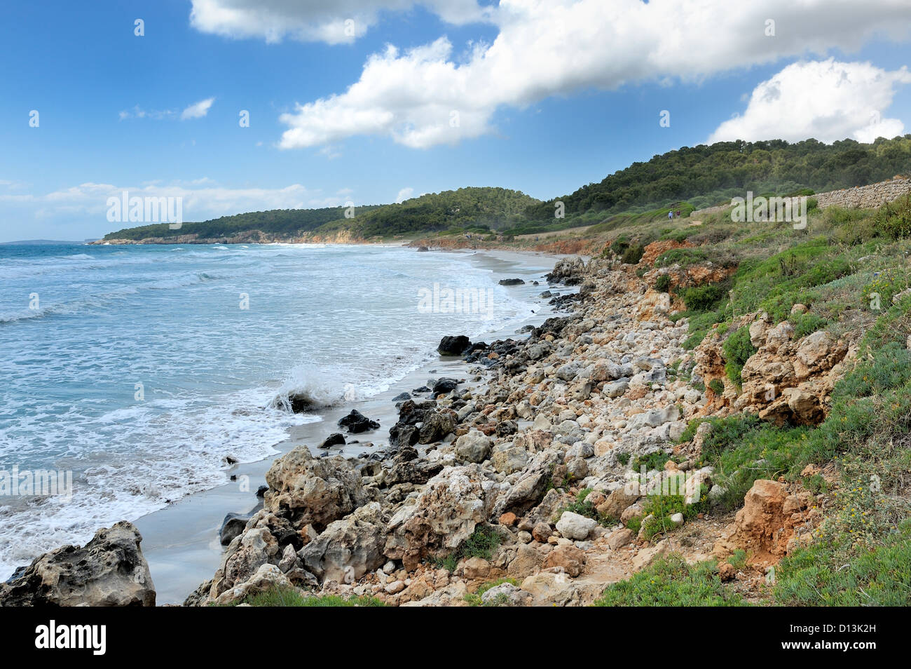 Littoral de Minorque Santo Tomas Espagne Iles Baléares Banque D'Images