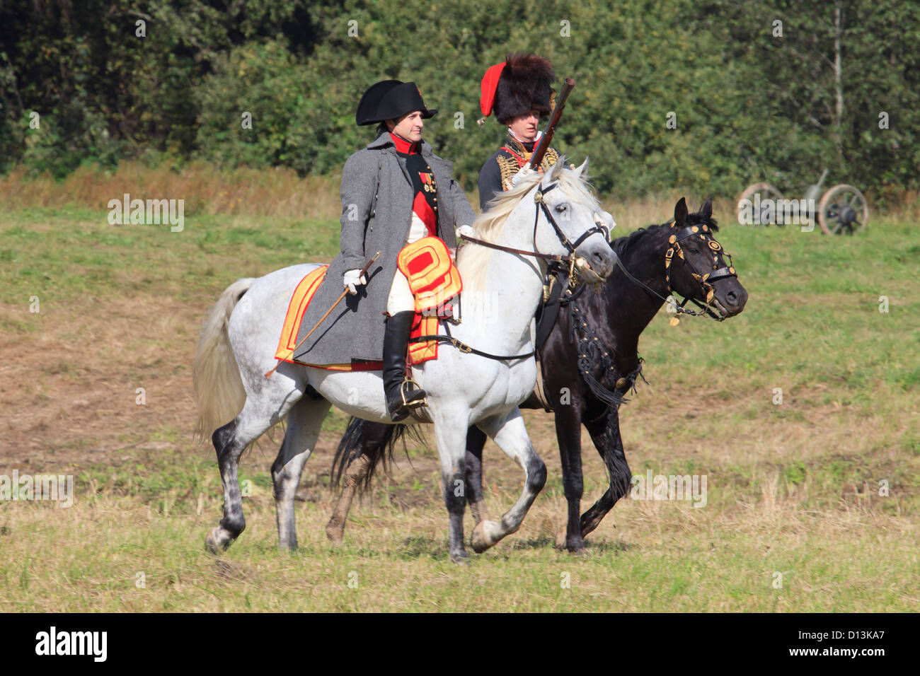 Cheval chasseurs de la garde impériale Banque de photographies et d