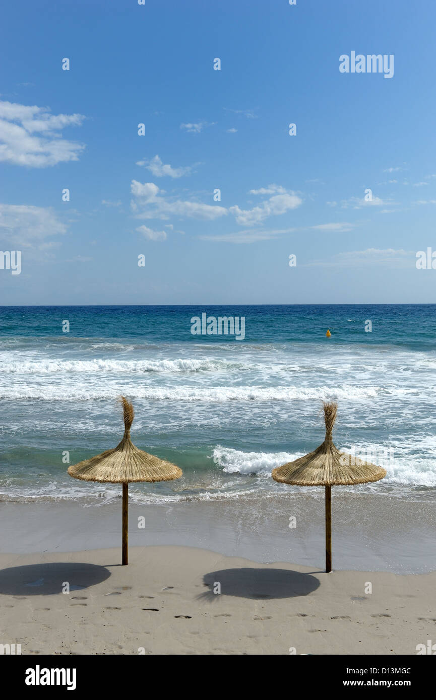 La plage de Santo tomas espagne Minorque Banque D'Images