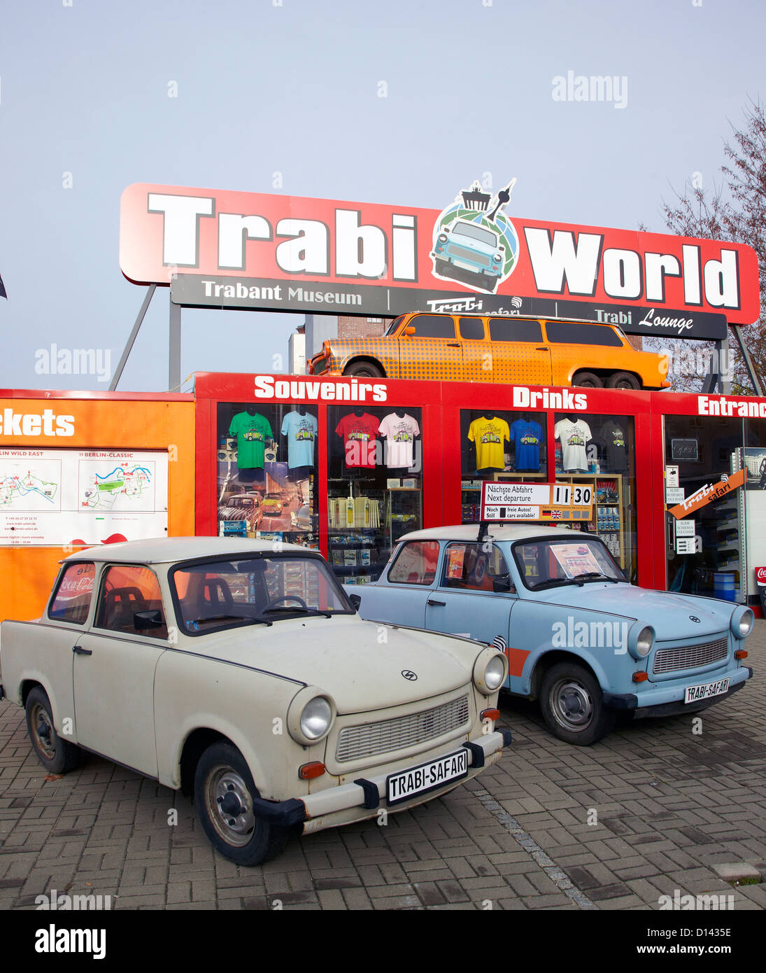 Trabant Car Museum East Berlin Allemagne Banque D'Images