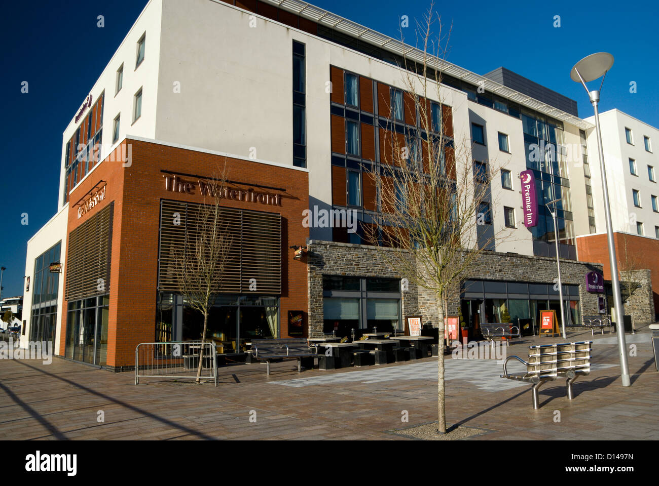 Premier Inn, SA1 development, Swansea, Pays de Galles, Royaume-Uni. Banque D'Images