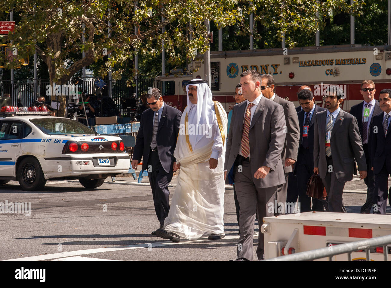 Hamad bin Khalifa Al Thani ONU United Nations NEW YORK NY New York Ville Manhattan le 24 septembre 2007 Banque D'Images