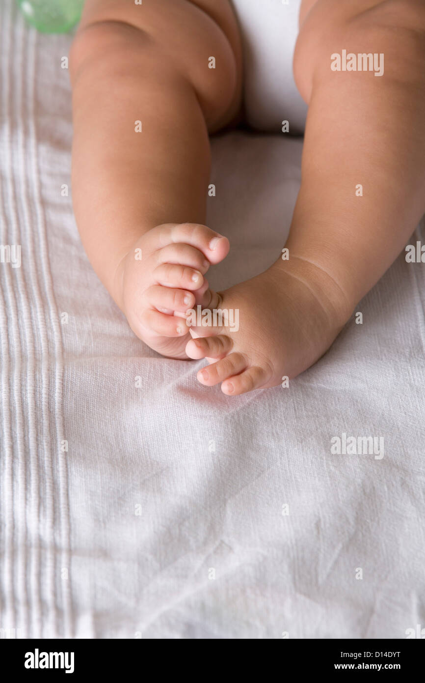 Close-up of baby's feet Banque D'Images