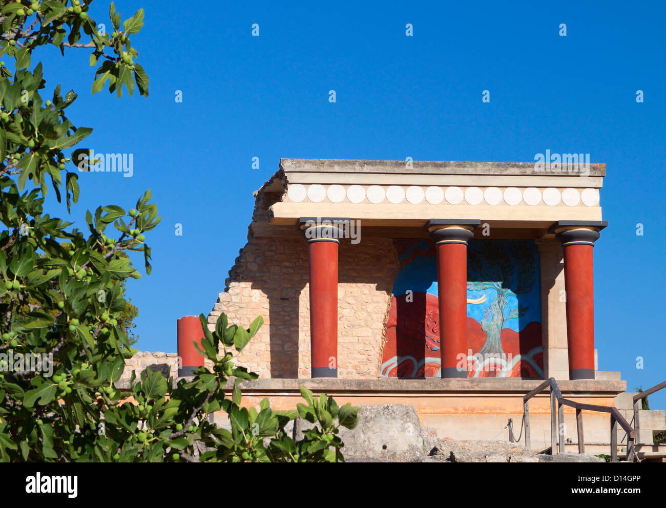 Ancien palais de Knossos en Crète en Grèce Banque D'Images
