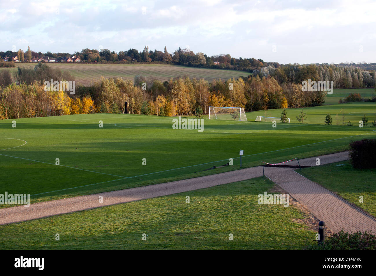 Des terrains de sport à l'Université de Warwick, Royaume-Uni Banque D'Images