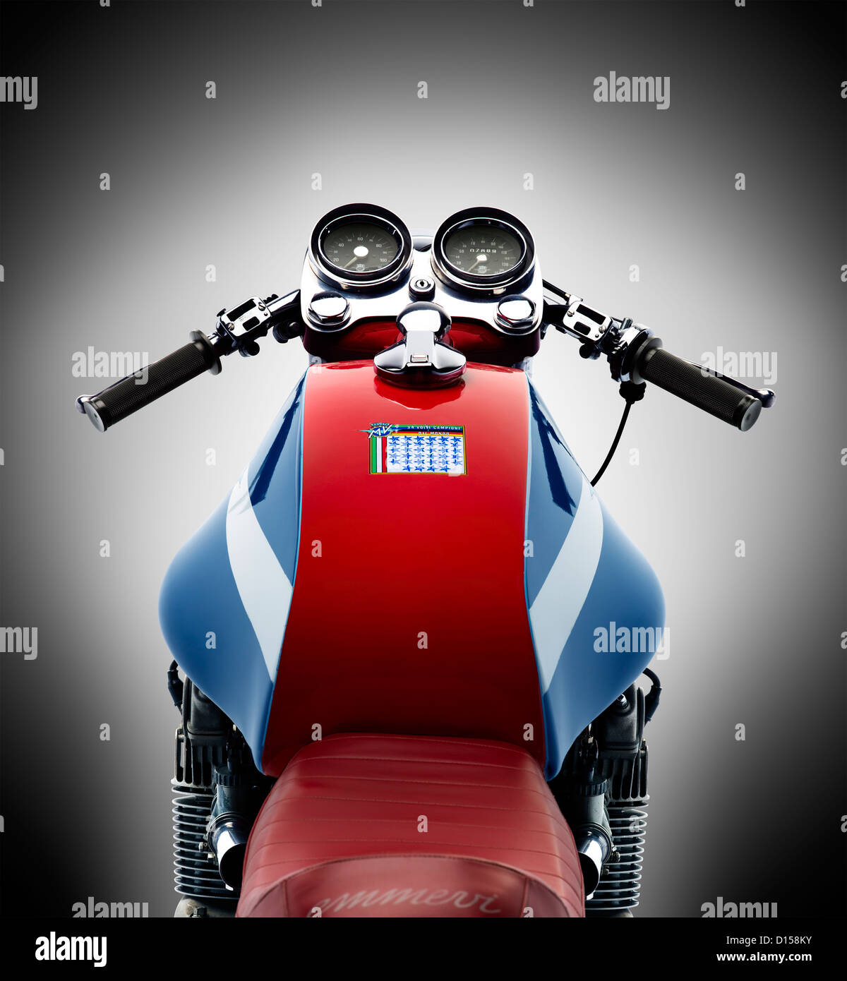 Moto MV Agusta isolated over white background Banque D'Images