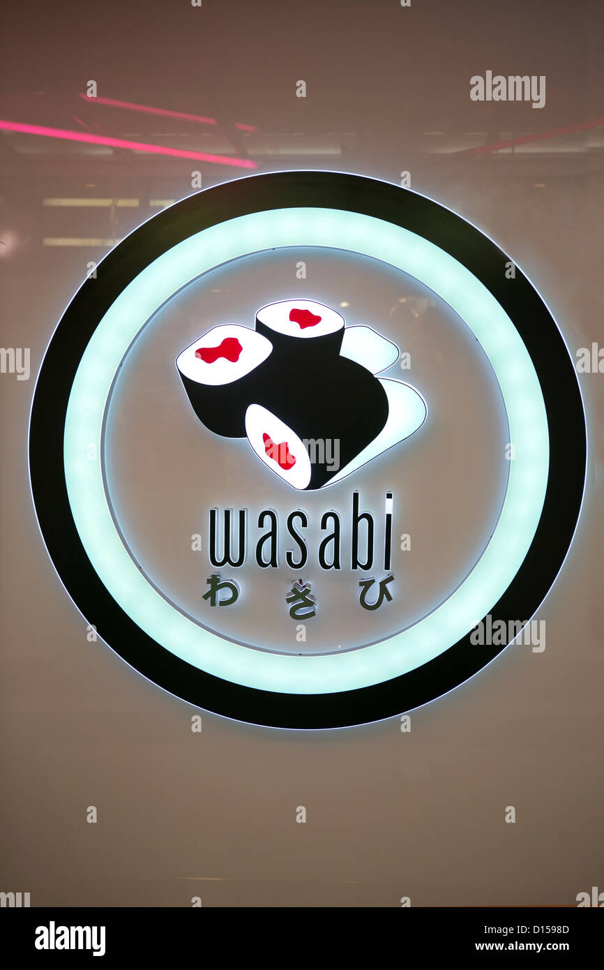 Restaurant Wasabi/shopping à Londres Banque D'Images
