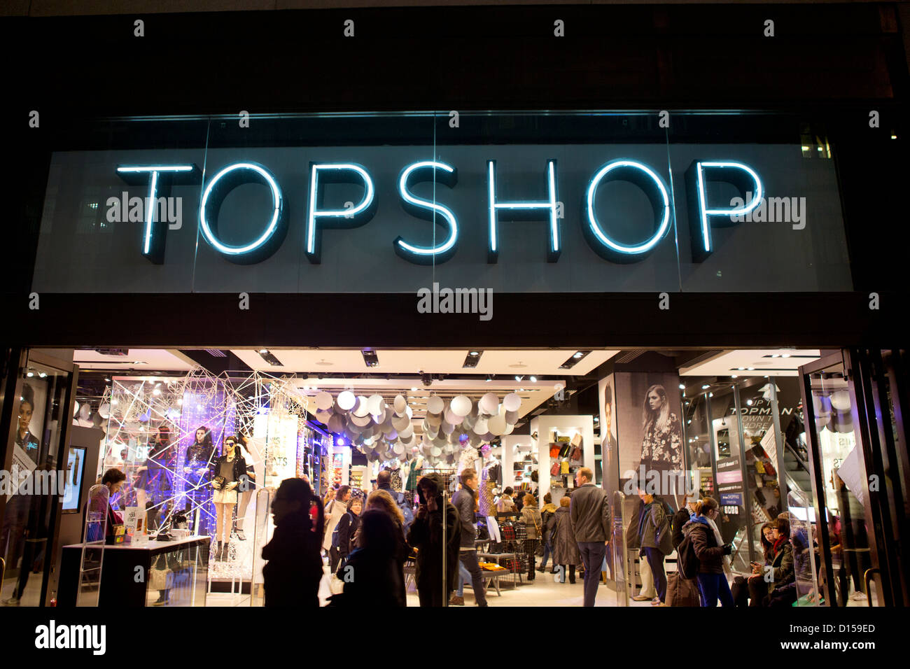 Topshop flagship store de Londres, Oxford Street. Banque D'Images