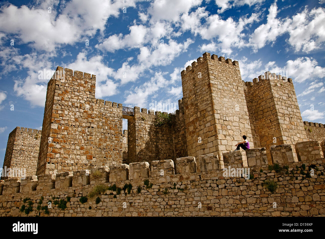 Château de Trujillo Caceres Estrémadure Espagne Banque D'Images