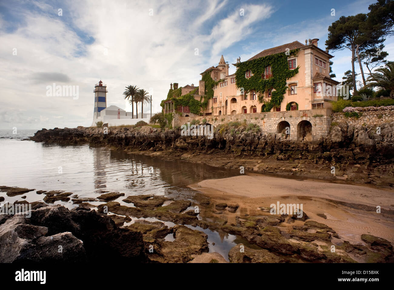 Phare de cascais Portugal Faro de Cascais Portugal Banque D'Images