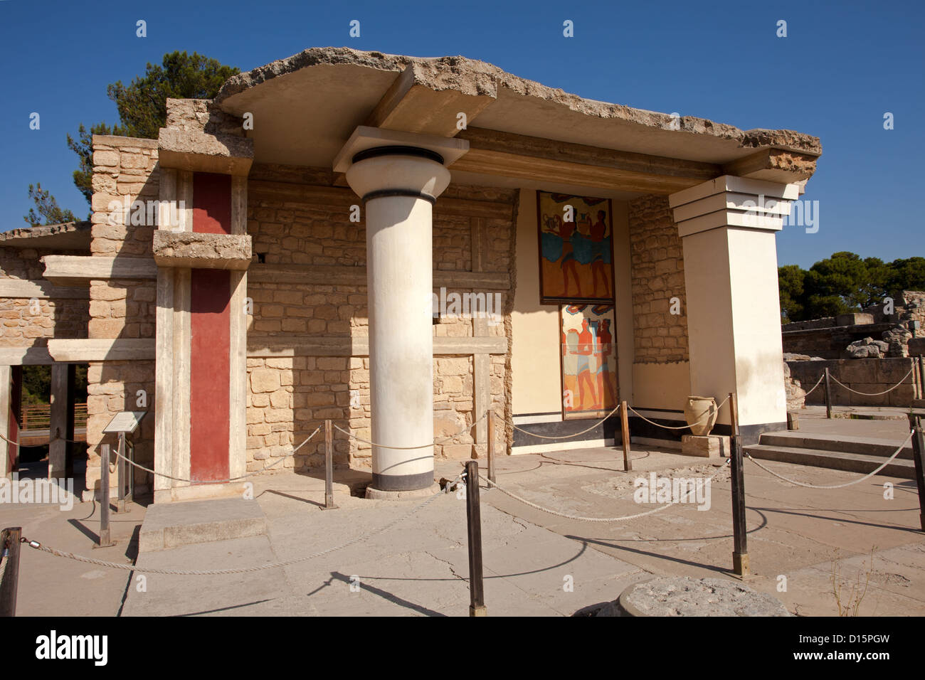 Palais de Knossos : Sud Propylaeum Banque D'Images
