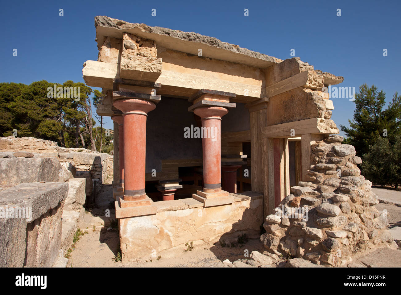 Palais de Knossos : La zone Nord Zoloft Banque D'Images