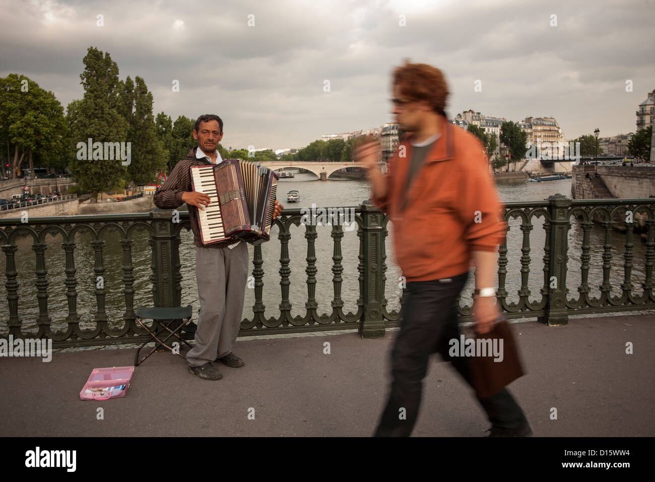 Pont sur la seine - 4e arrondissement, Paris. Banque D'Images