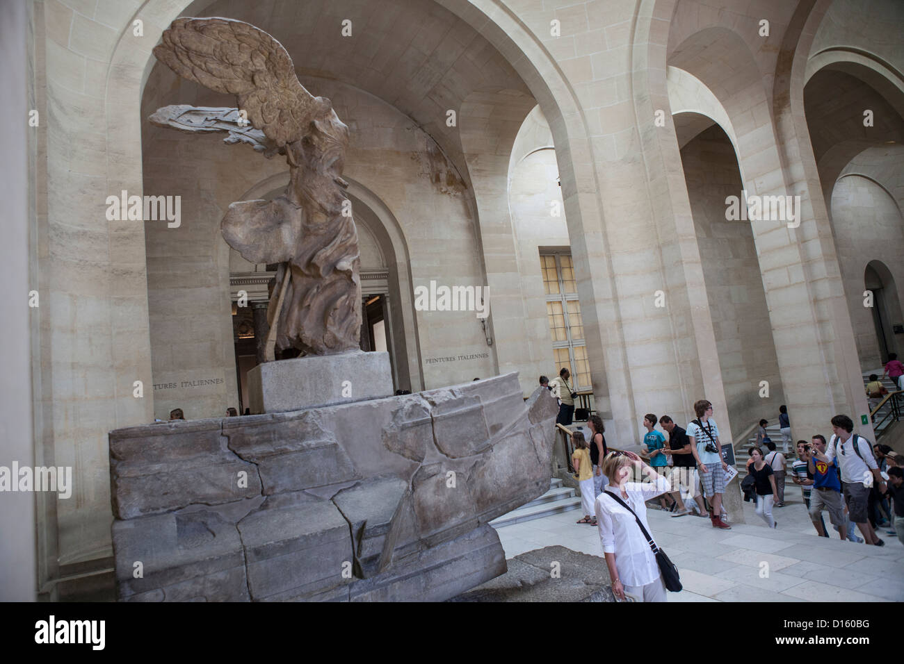 Victoire de Samothrace de Samothrace - Musée du Louvre, Paris Banque D'Images
