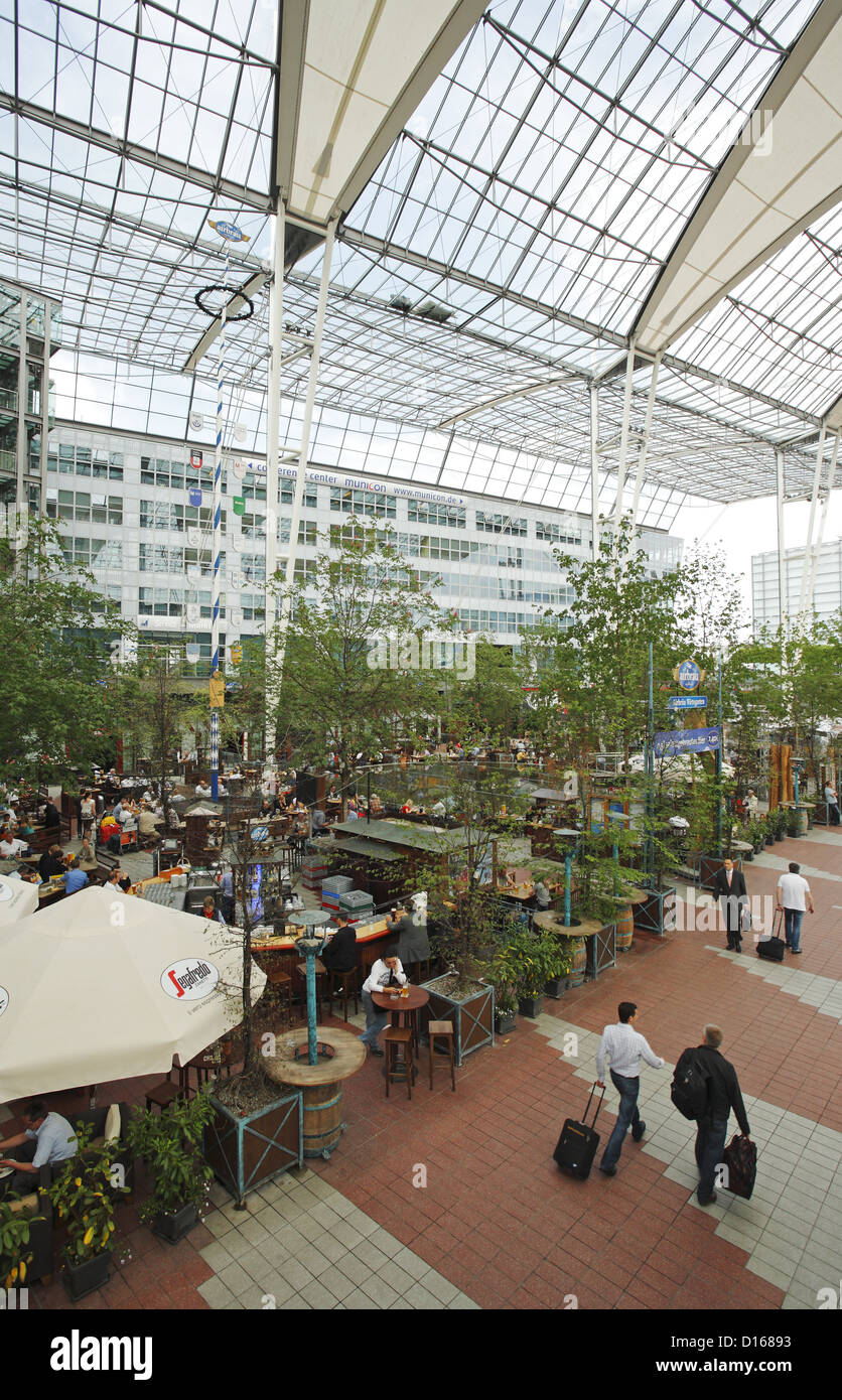 Centre de l'aéroport de Munich, Munich, Allemagne Banque D'Images