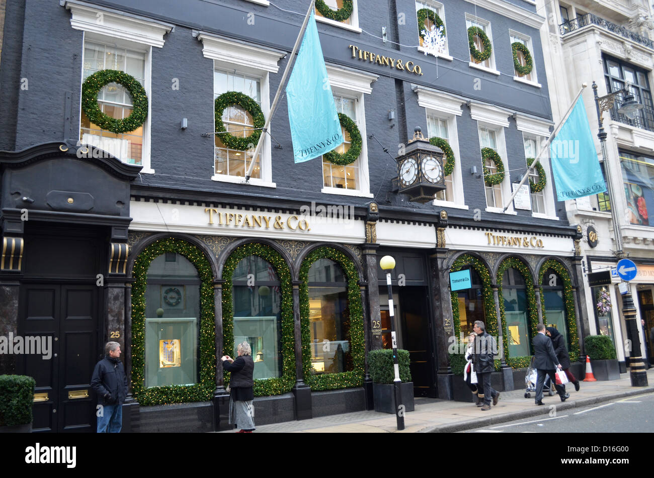 Tiffany & Co. New Bond street store Banque D'Images