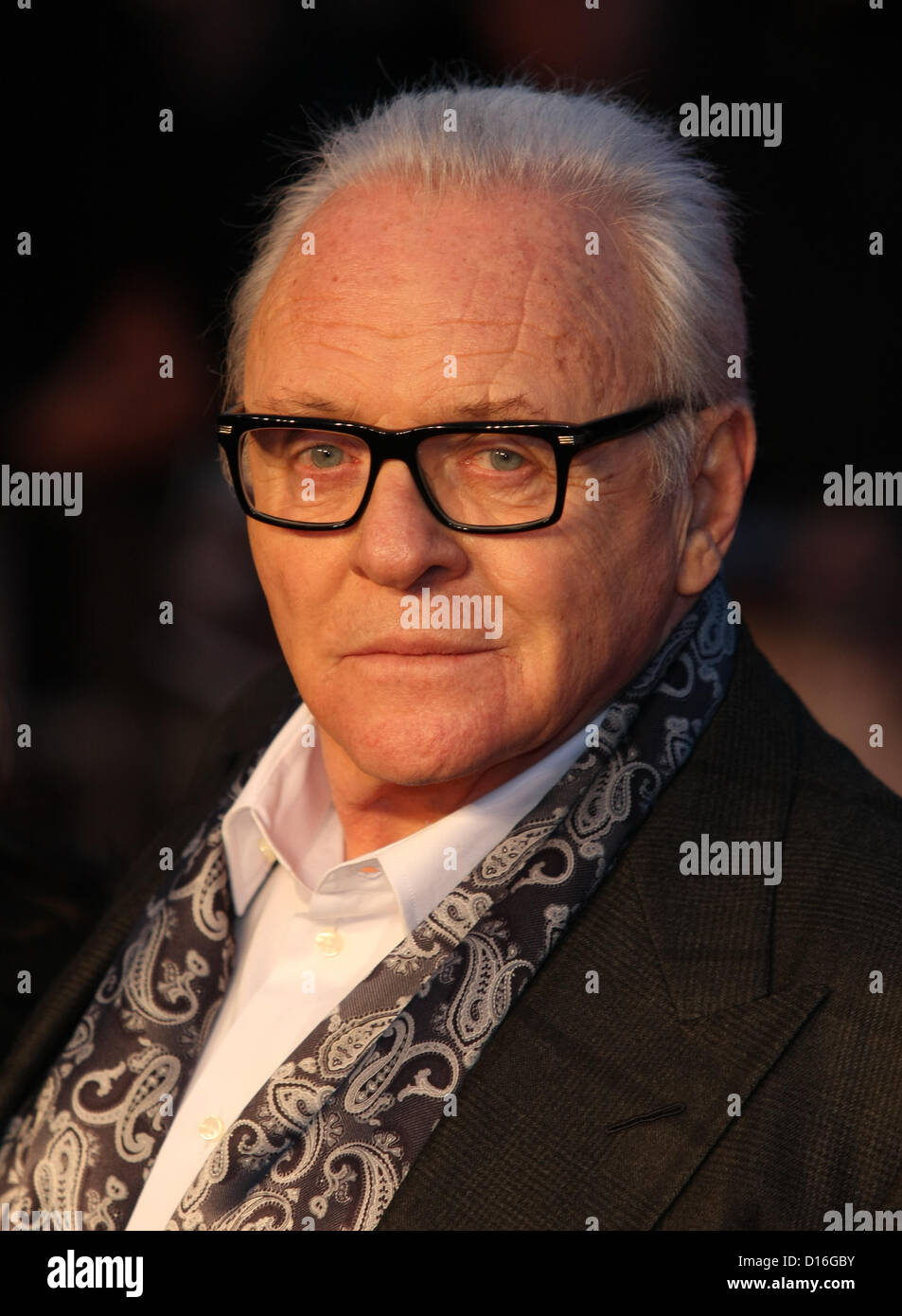 ANTHONY HOPKINS HITCHCOCK. PREMIERE LONDON ENGLAND UK 09 décembre 2012 Banque D'Images