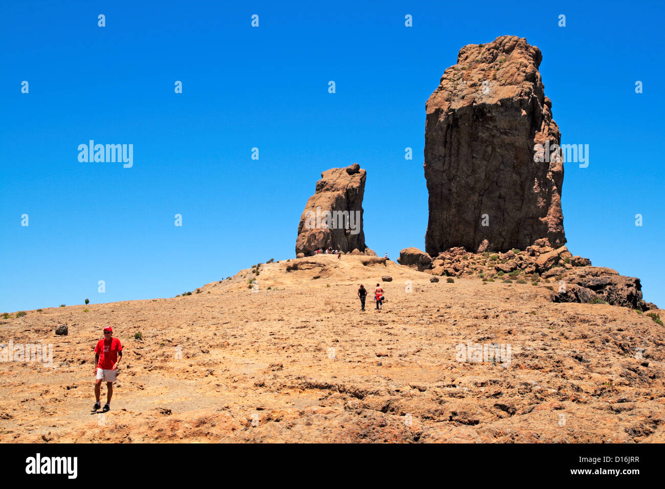 Trekking au Roque Nublo (Gran Canaria island) Banque D'Images
