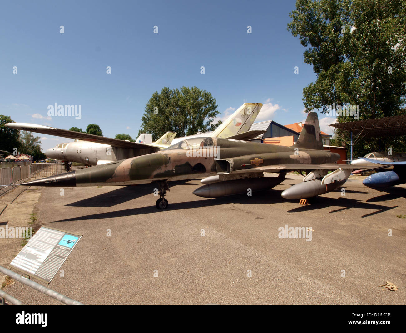 Dans l'avion Prague, Musée de l'Aviation Kbely.Northrop F-5E Tiger II Banque D'Images