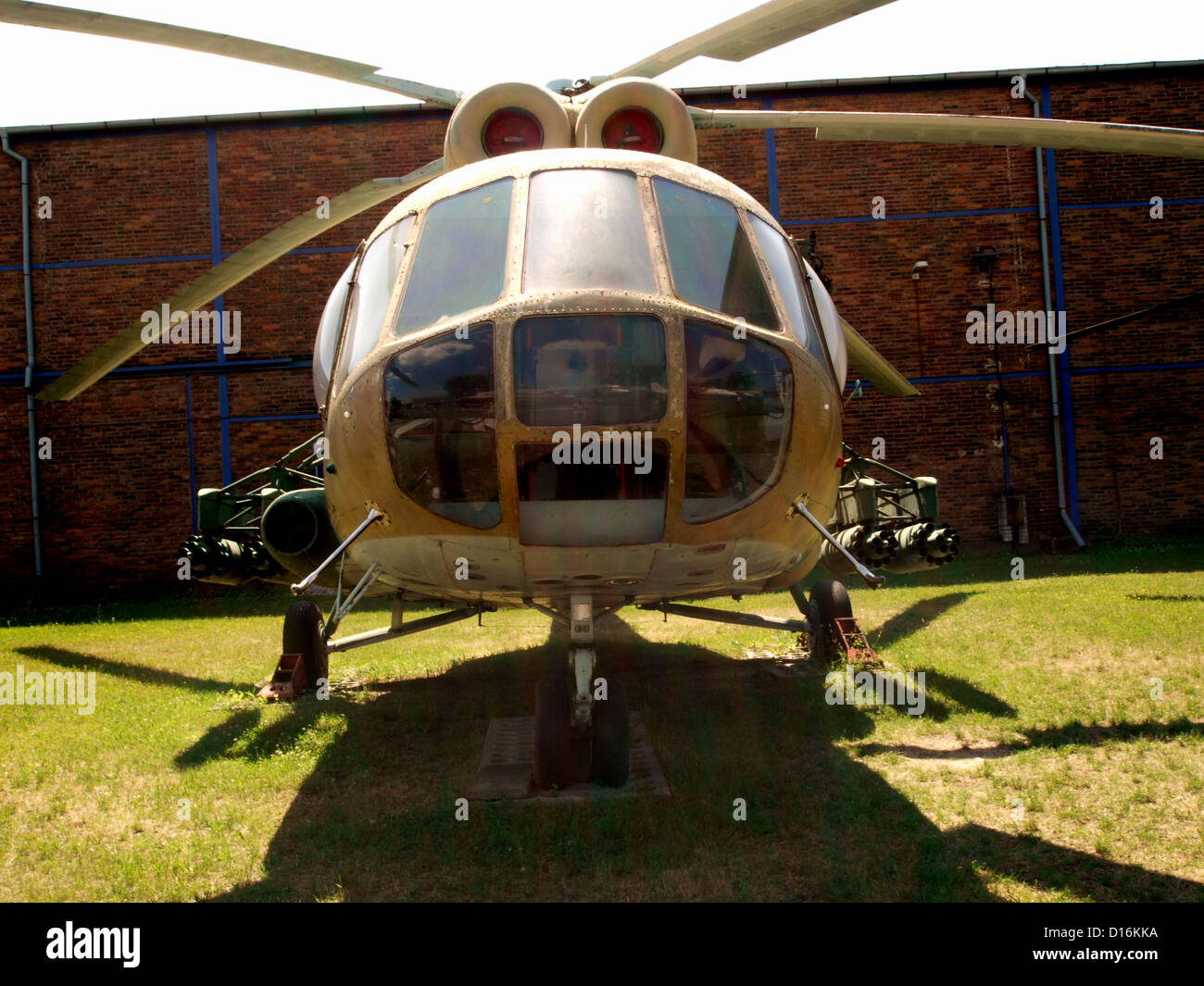 Hélicoptères dans la Prague, Musée de l'Aviation Kbely.Mil Mi-8T Banque D'Images