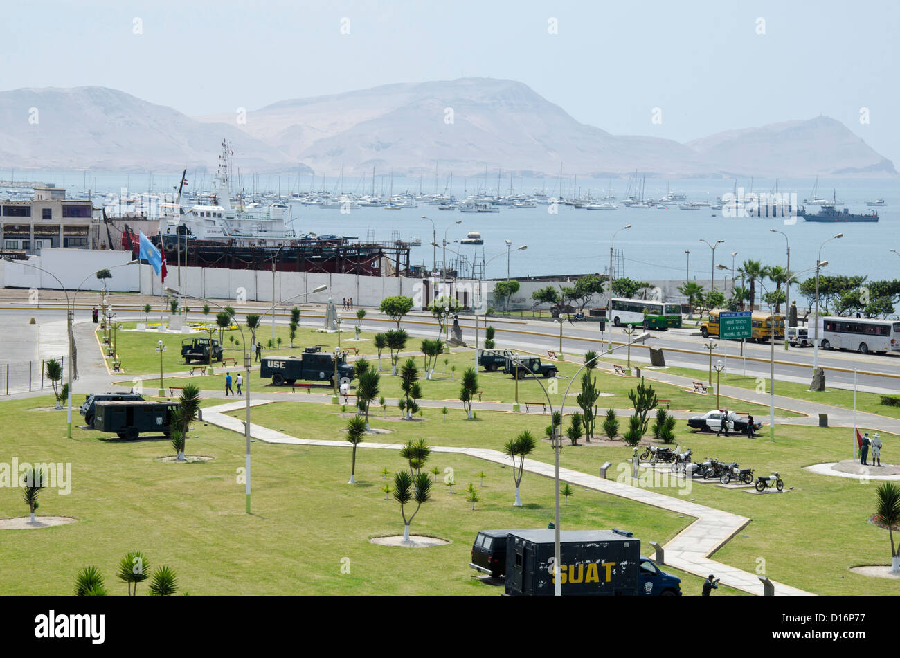 Port de Callao. La ville de Lima. Le Pérou. Banque D'Images