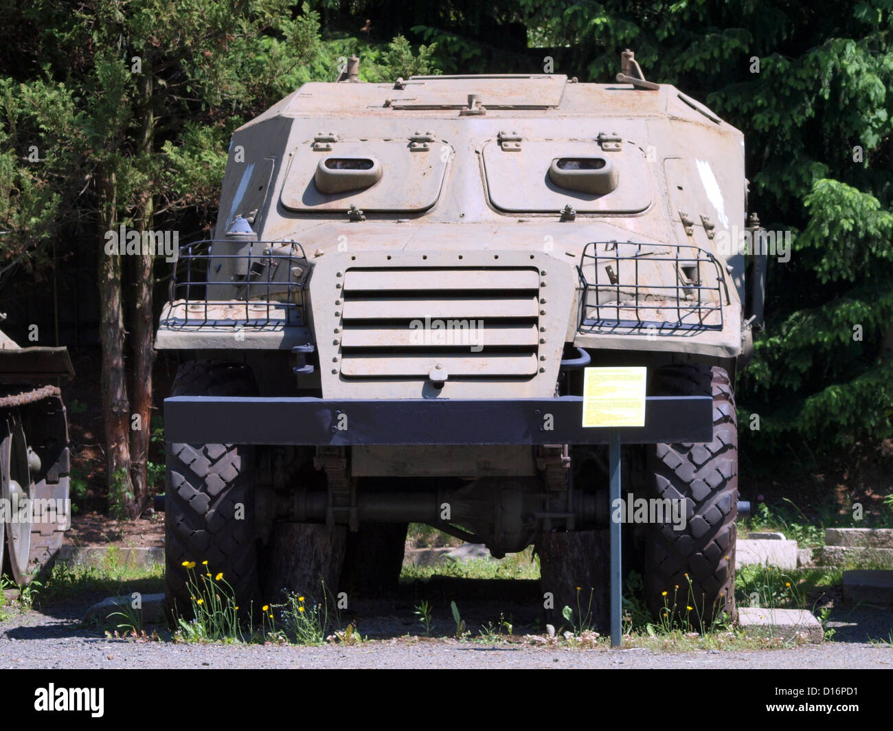 Transporteur blindé à roues BTR - 152 Personnell Inventaire no koe 313, transférés de l'unité militaire 2773 Pointe-à-Pitre en 1993. Ex Banque D'Images