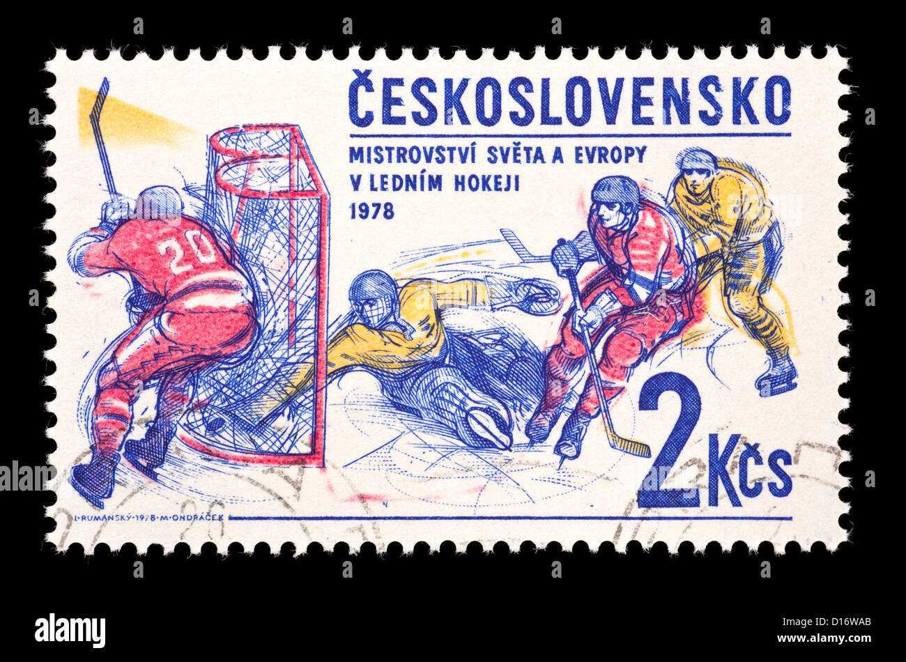 Rondelle (palet) De Hockey Collection Canada Vs Tchécoslovaquie 1981 - Original, Kruk Cards