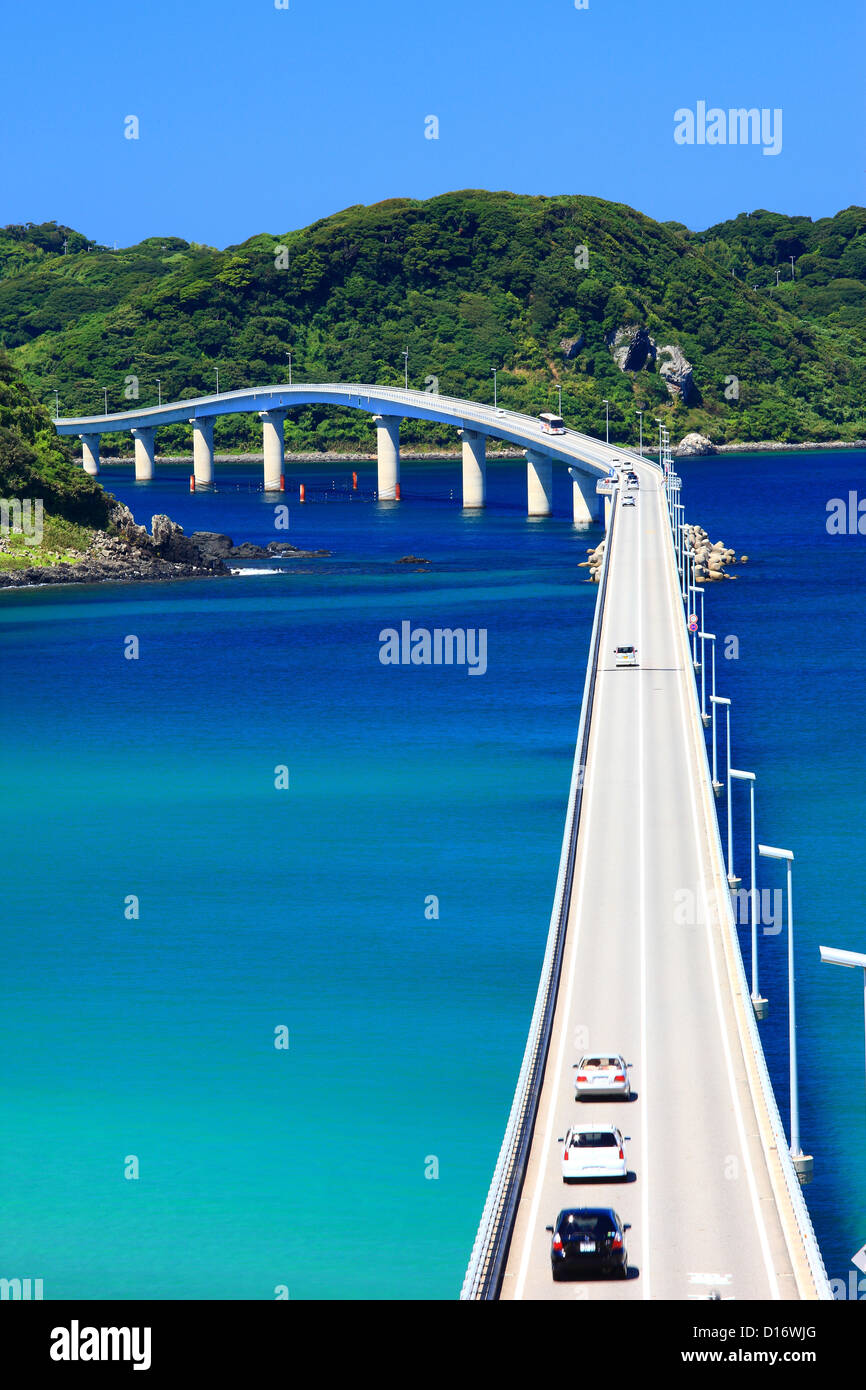 Pont Tsunoshima à Shimonoseki, préfecture de Yamaguchi Banque D'Images