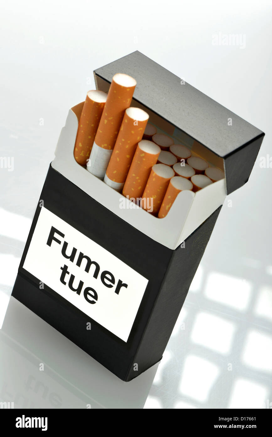 La prévention du tabagisme Banque D'Images