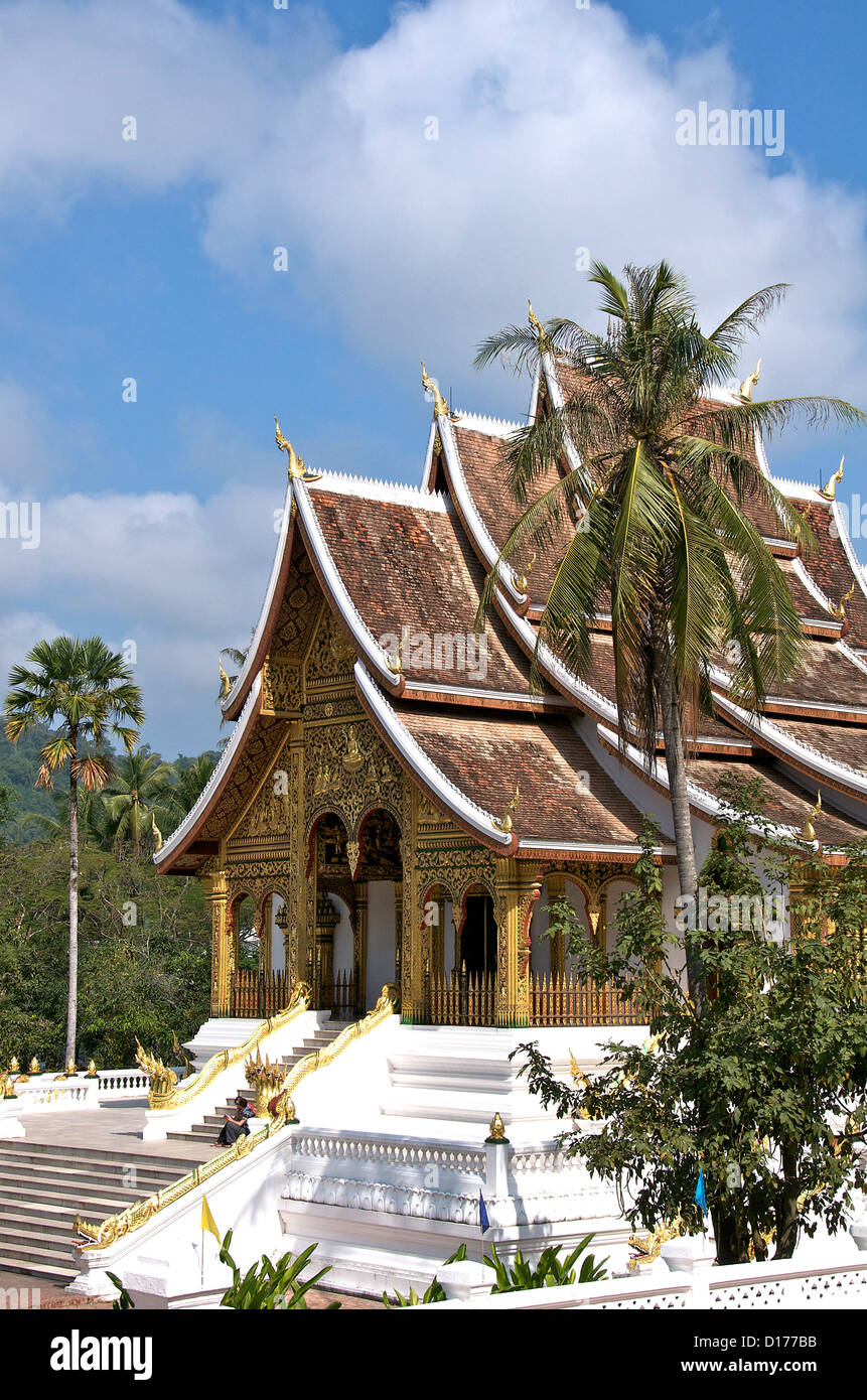 Haw Pha Bang temple Luang Prabang au Laos Banque D'Images