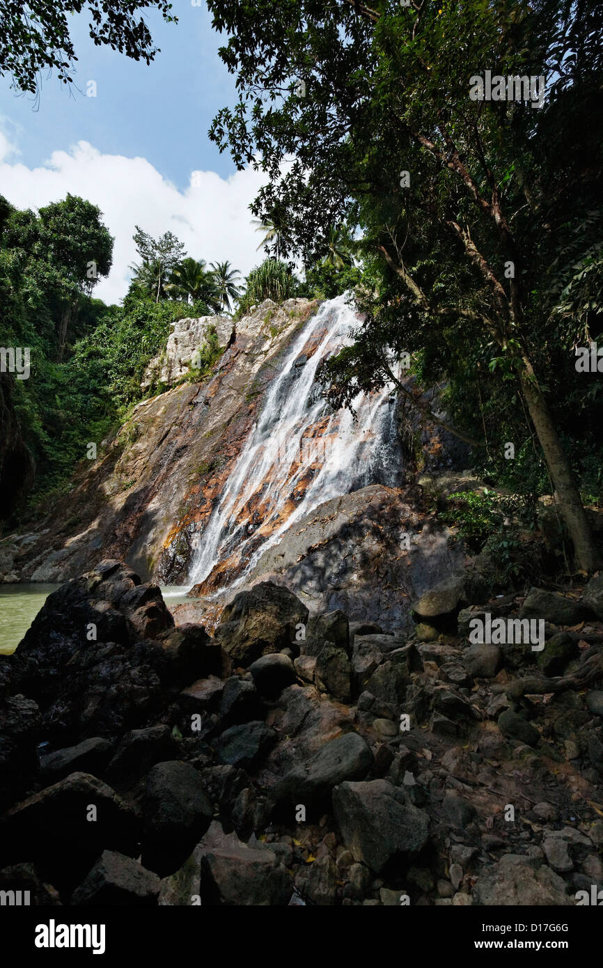 La Thaïlande, Koh Samui (île de Samui), Na Muang Falls Banque D'Images