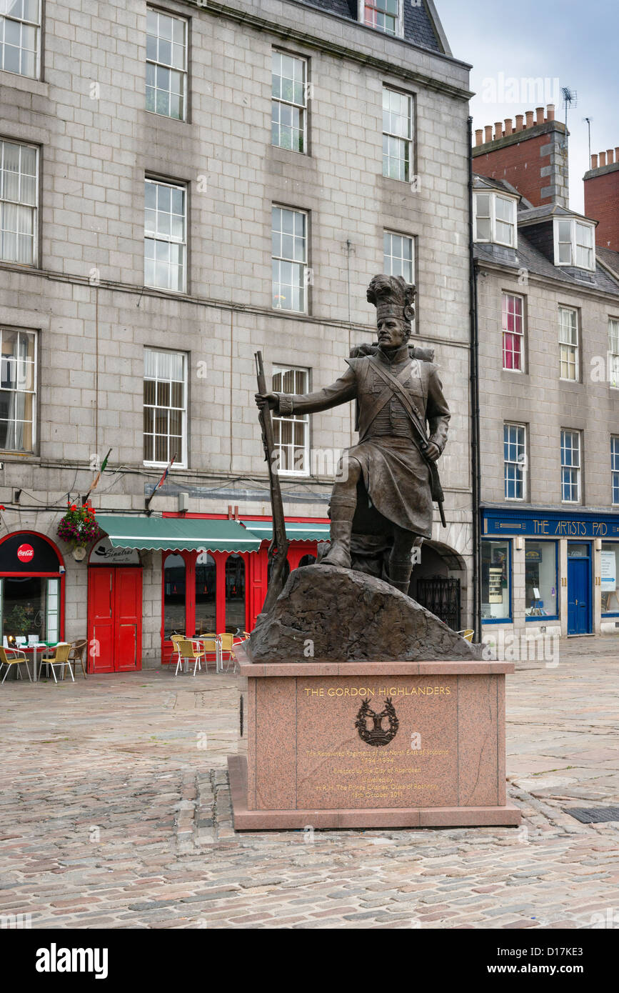 Aberdeen, The Gordon Highlanders memorial Banque D'Images