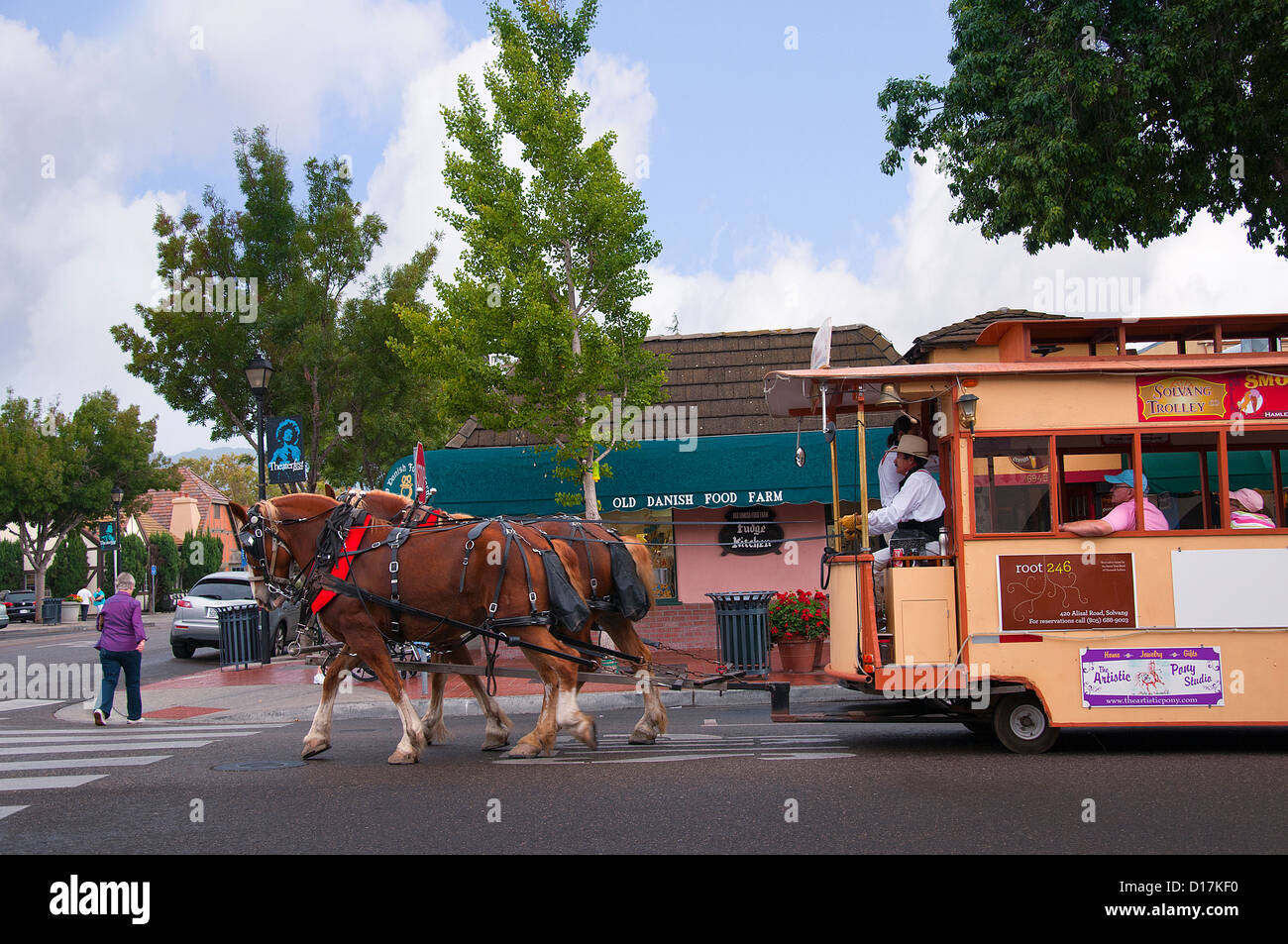 La capitale danoise d'Amérique Solvang en Californie USA Banque D'Images