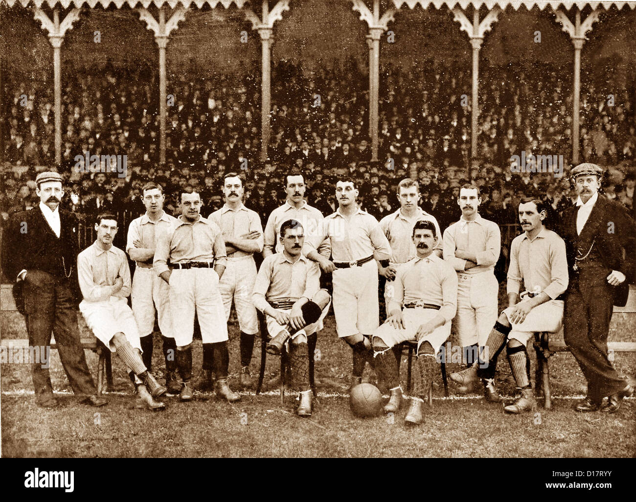 Les Blackburn Rovers football club en 1895 Banque D'Images