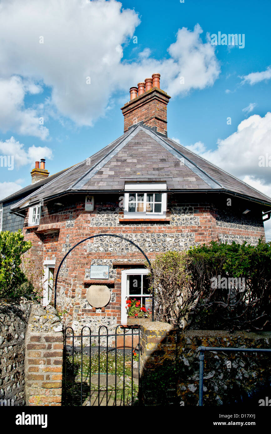 Maison ronde à Lewes, acheté 1919 par Virginia et Leonard Woolf et vendu un peu plus tard Banque D'Images