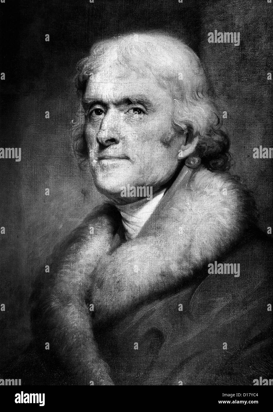 Thomas Jefferson par Rembrandt Peale Banque D'Images