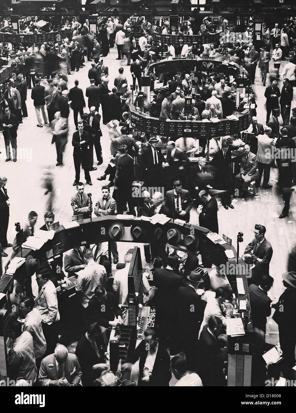 Parquet de la bourse, bourse de New York, New York City Banque D'Images