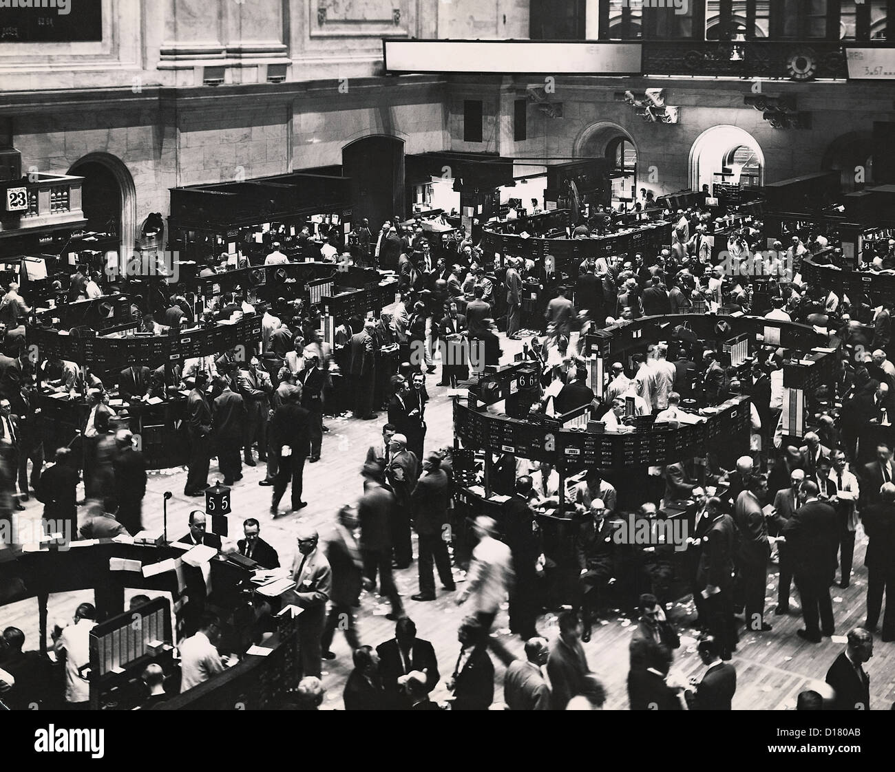 Parquet de la bourse, bourse de New York, New York City Banque D'Images