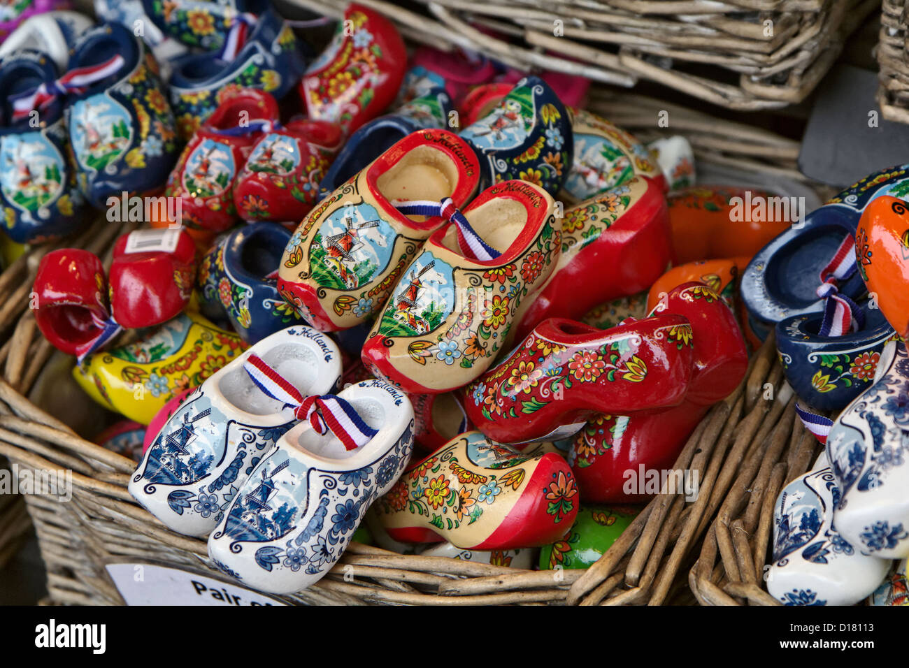 Holland Volendam Amsterdam les souliers en bois vendre Photo