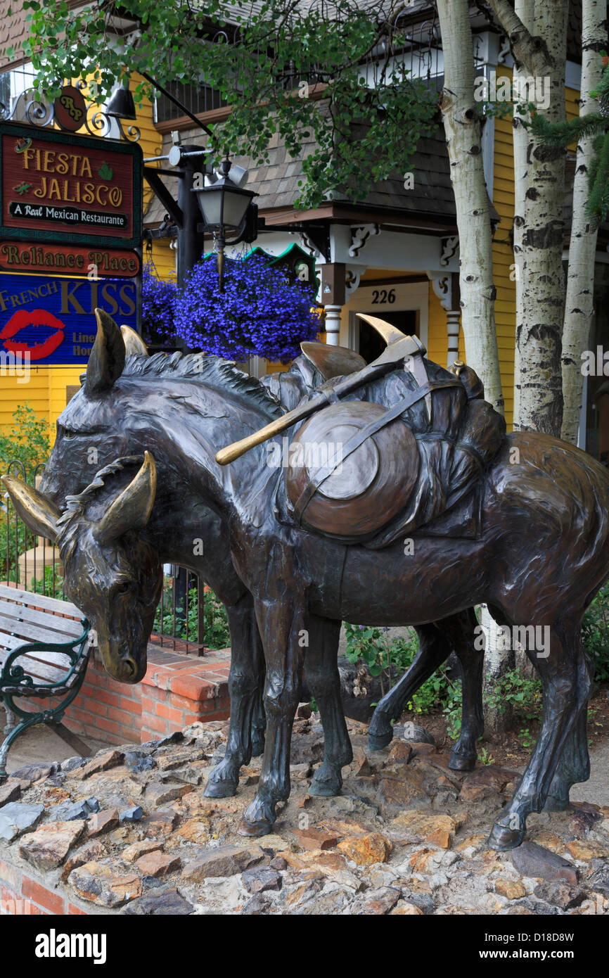 Sculpture à Breckenridge, Colorado, USA Banque D'Images