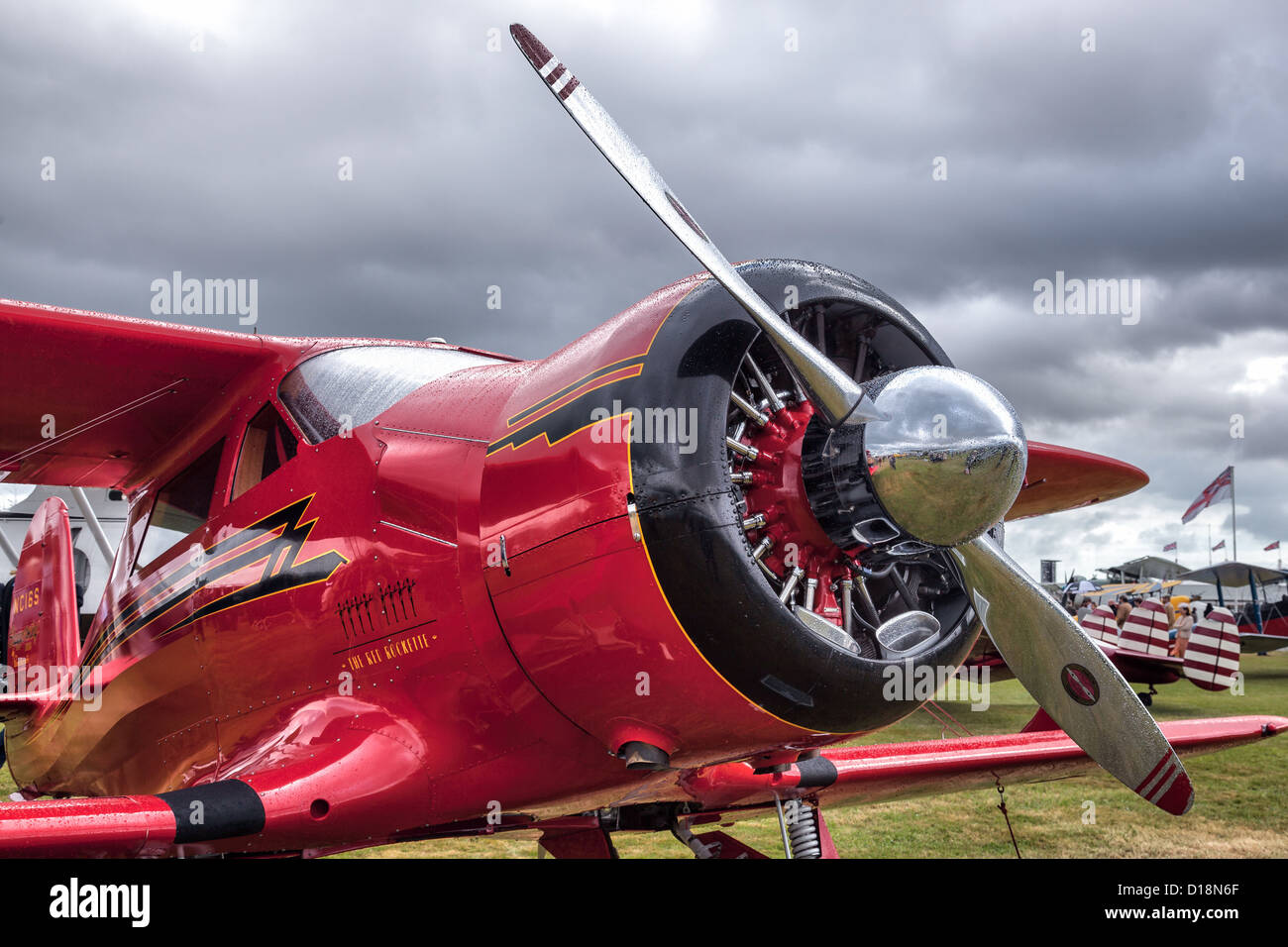La Rockette Rouge à Goodwood Revival Banque D'Images