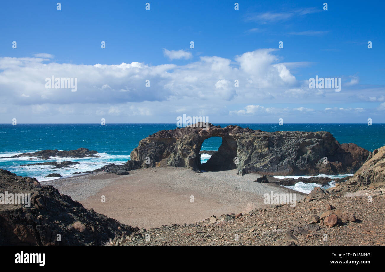 Fuerteventura, îles canaries, plage Playa del jurado par la côte ouest Banque D'Images