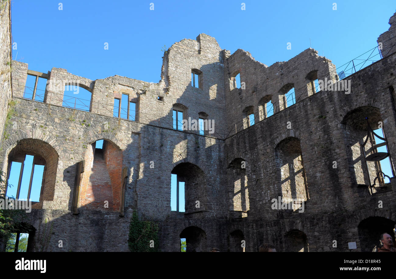 Altes Schloss à Baden-Baden, Altes Schloss, Schloss Hohenbaden Banque D'Images