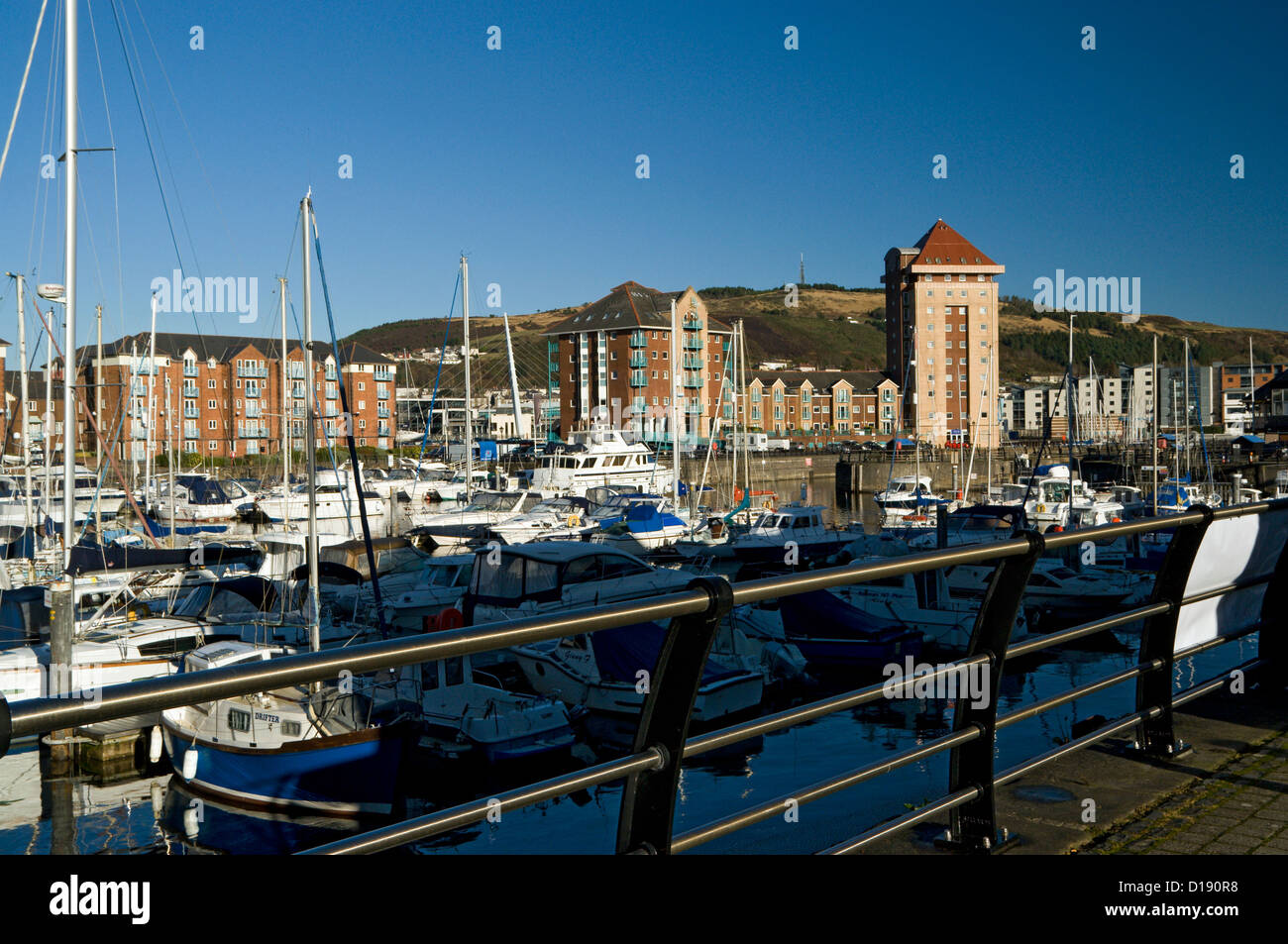 Quartier maritime de Swansea swansea South Wales UK Banque D'Images