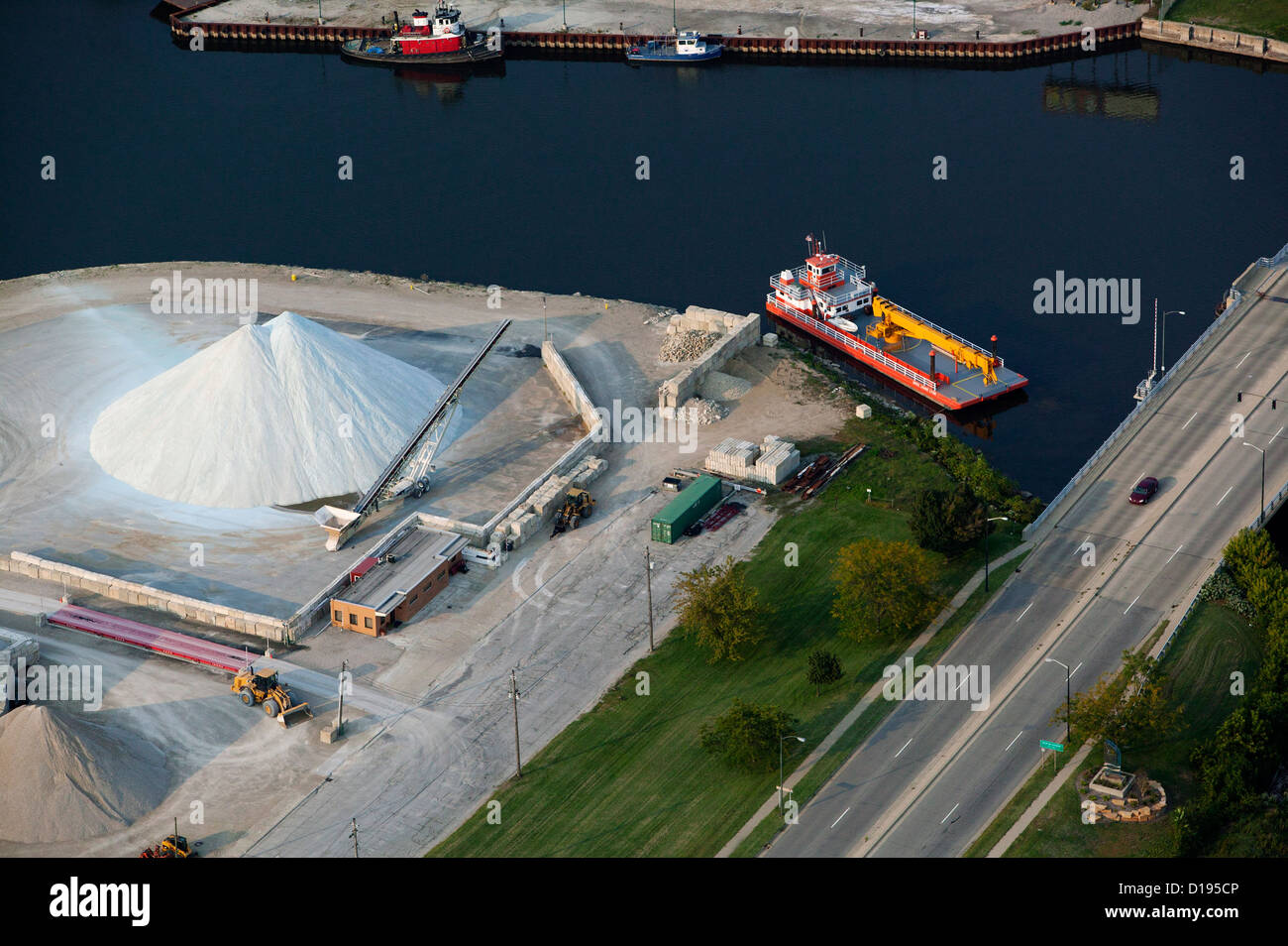 Photographie aérienne Benton Harbor, Michigan Banque D'Images