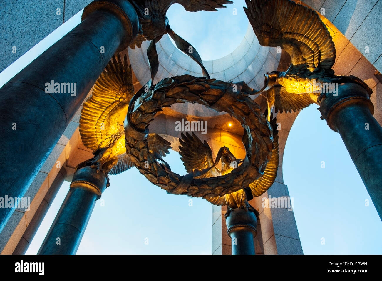 WWII Memorial à Washington DC Banque D'Images