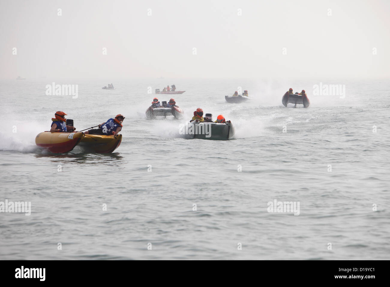 Bateau de course à l'air blanc festival, Brighton, UK Banque D'Images